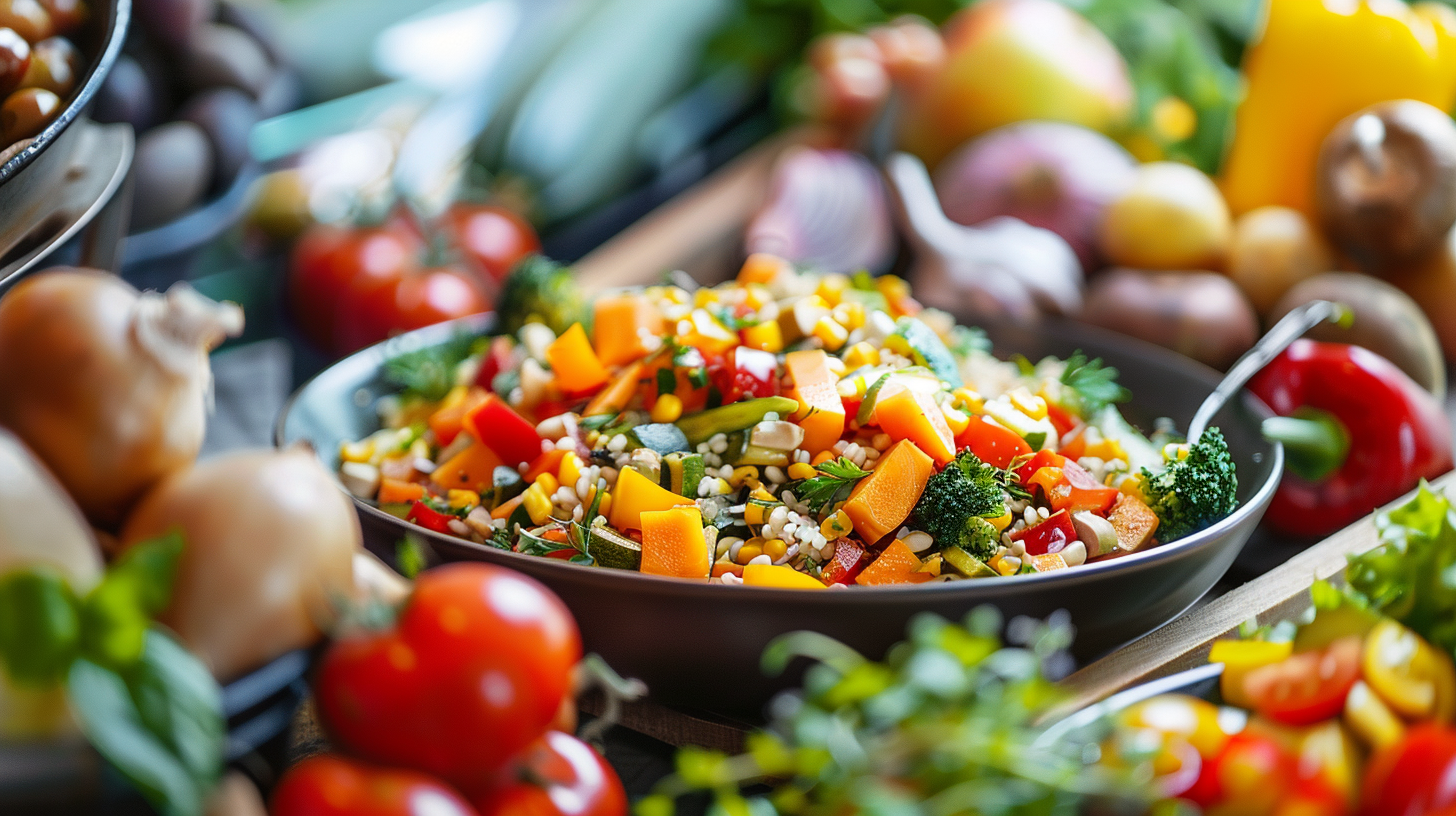 Різноманітна здорова їжа